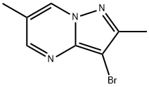 3-bromo-2,6-dimethylpyrazolo[1,5-a]pyrimidine Struktur