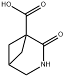 2-oxo-3-azabicyclo[3.1.1]heptane-1-carboxylic acid Struktur