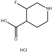 3,3-difluoropiperidine-4-carboxylic acid hydrochloride Struktur