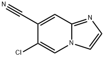 6-Chloro-imidazo[1,2-a]pyridine-7-carbonitrile Struktur