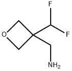 3-Oxetanemethanamine, 3-(difluoromethyl)- Struktur