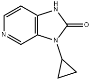 3-Cyclopropyl-1,3-dihydro-imidazo[4,5-c]pyridin-2-one Struktur