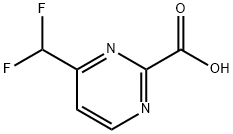 4-(DIFLUOROMETHYL)PYRIMIDINE-2-CARBOXYLIC ACID Struktur