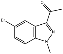 5-Bromo-1-methyl-1H-indazole-3-carboxylic acid amide Struktur