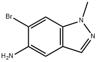 6-bromo-1-methyl-1H-indazol-5-amine Struktur