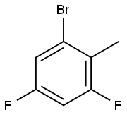 2-Bromo-4,6-difluorotoluene Struktur