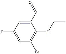 3-BROMO-2-ETHOXY-5-FLUOROBENZALDEHYDE Struktur