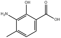 3-Amino-2-hydroxy-4-methyl-benzoic acid Struktur