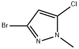 3-bromo-5-chloro-1-methyl-1H-pyrazole Struktur