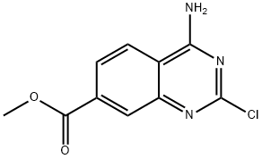 methyl 4-amino-2-chloroquinazoline-7-carboxylate Struktur