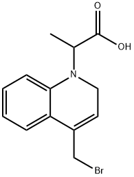 2-(4-Bromomethyl-2H-quinolin-1-yl)-propionic acid Struktur