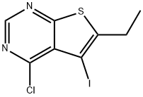 4-Chloro-6-ethyl-5-iodothieno[2,3-d]pyrimidine Struktur