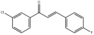 (2E)-1-(3-chlorophenyl)-3-(4-fluorophenyl)prop-2-en-1-one Struktur