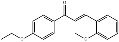 (2E)-1-(4-ethoxyphenyl)-3-(2-methoxyphenyl)prop-2-en-1-one Struktur