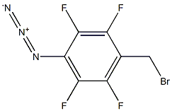 1-azido-4-(bromomethyl)-2,3,5,6-tetrafluorobenzene Struktur