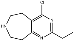 4-chloro-2-ethyl-5H,6H,7H,8H,9H-pyrimido[4,5-d]azepine Struktur