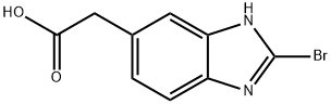 (2-Bromo-1H-benzoimidazol-5-yl)-acetic acid Struktur