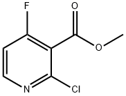 METHYL 2-CHLORO-4-FLUOROPYRIDINE-3-CARBOXYLATE Struktur