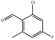 2-Chloro-4-fluoro-6-methylbenzaldehyde Struktur