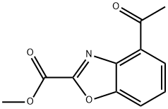 methyl 4-acetyl-1,3-benzoxazole-2-carboxylate Struktur