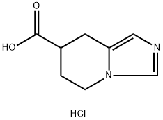 5H,6H,7H,8H-imidazo[1,5-a]pyridine-7-carboxylic acid hydrochloride Struktur