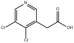 2-(4,5-dichloropyridin-3-yl)acetic acid Struktur