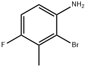 2-Bromo-4-fluoro-3-methyl-phenylamine Struktur