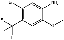 5-Bromo-2-methoxy-4-trifluoromethyl-phenylamine Struktur