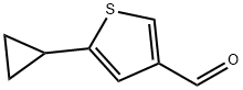 5-cyclopropylthiophene-3-carbaldehyde Struktur