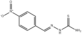 4-nitrobenzaldehyde thiosemicarbazone Struktur