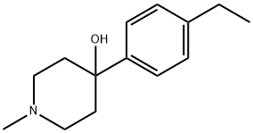 4-(4-ETHYLPHENYL)-1-METHYLPIPERIDIN-4-OL Struktur