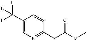 Methyl 2-(5-(trifluoromethyl)pyridin-2-yl)acetate Struktur