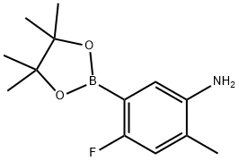 (5-AMINO-2-FLUORO-4-METHYLPHENYL)BORONIC ACID PINACOL ESTER Struktur