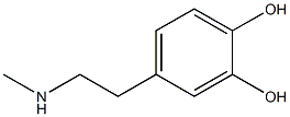 4-(2-methylaminoethyl)benzene-1,2-diol Struktur