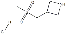 3-Methanesulfonylmethyl-azetidine Hydrochloride Struktur