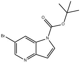 6-Bromo-pyrrolo[3,2-b]pyridine-1-carboxylic acid tert-butyl ester Struktur