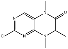 2-chloro-5,7,8-trimethyl-7,8-dihydropteridin-6(5H)-one Struktur