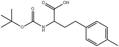 2-((tert-butoxycarbonyl)amino)-4-(p-tolyl)butanoic acid Struktur