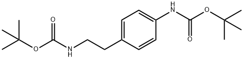 N-BOC-4-(2-BOC-AMINOETHYL)-ANILINE Struktur