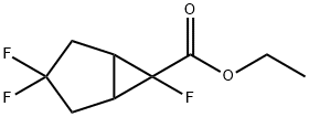 ETHYL 3,3,6-TRIFLUOROBICYCLO[3.1.0]HEXANE-6-CARBOXYLATE Struktur