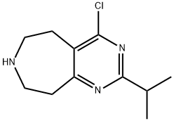 4-chloro-2-(propan-2-yl)-5H,6H,7H,8H,9H-pyrimido[4,5-d]azepine Struktur