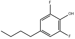 4-Butyl-2,6-difluorophenol Struktur