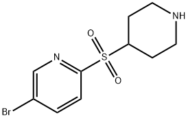 5-Bromo-2-(4-piperidinylsulfonyl)pyridine Struktur