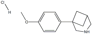 1-(4-METHOXYPHENYL)-3-AZABICYCLO[3.1.1]HEPTANE HCL Struktur