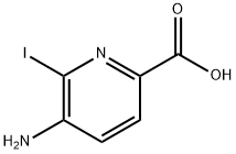 5-Amino-6-iodo-pyridine-2-carboxylic acid Struktur