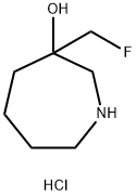 3-(FLUOROMETHYL)AZEPAN-3-OL HCL Struktur