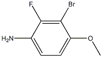 3-bromo-2-fluoro-4-methoxyaniline Struktur