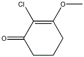 2-Cyclohexen-1-one, 2-chloro-3-methoxy- Struktur