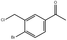 1-(4-BROMO-3-(CHLOROMETHYL)PHENYL)ETHAN-1-ONE Struktur