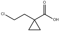 1-(2-chloroethyl)cyclopropane-1-carboxylic acid Struktur